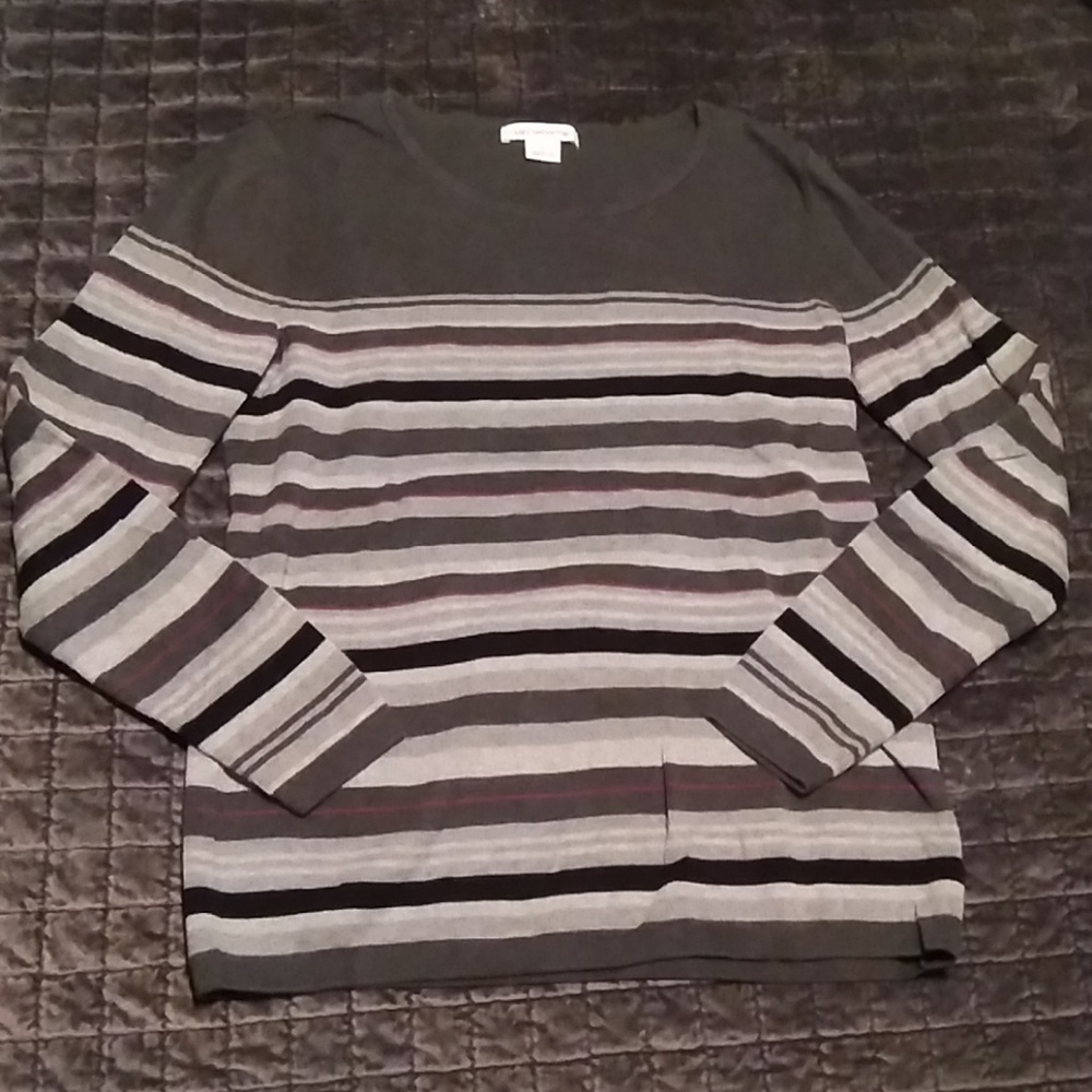 Liz Claiborne striped sweater